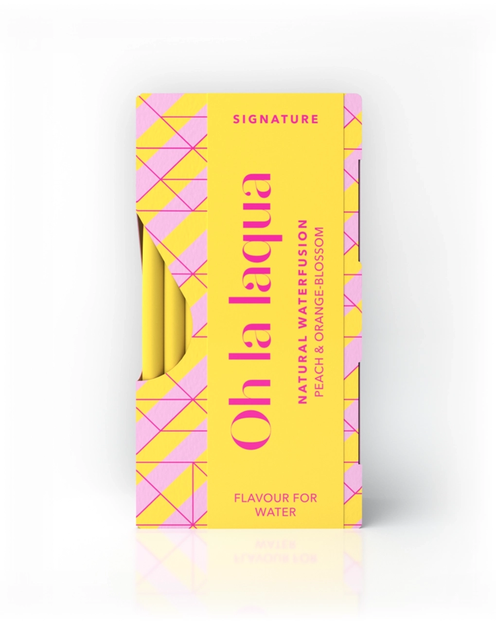 Peach and orange blossom - flavored water (without sugar)