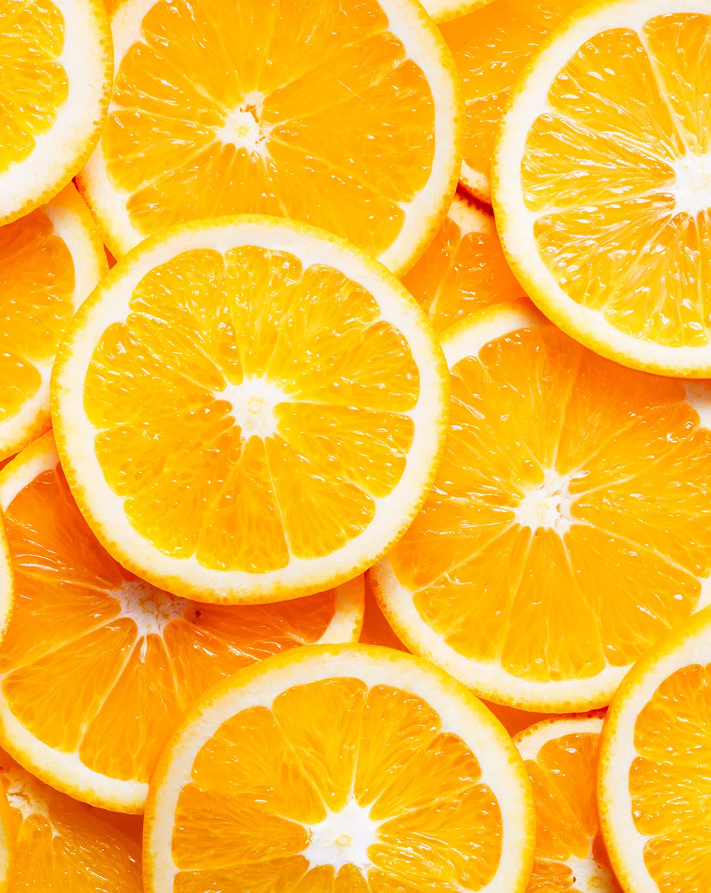 Sliced oranges