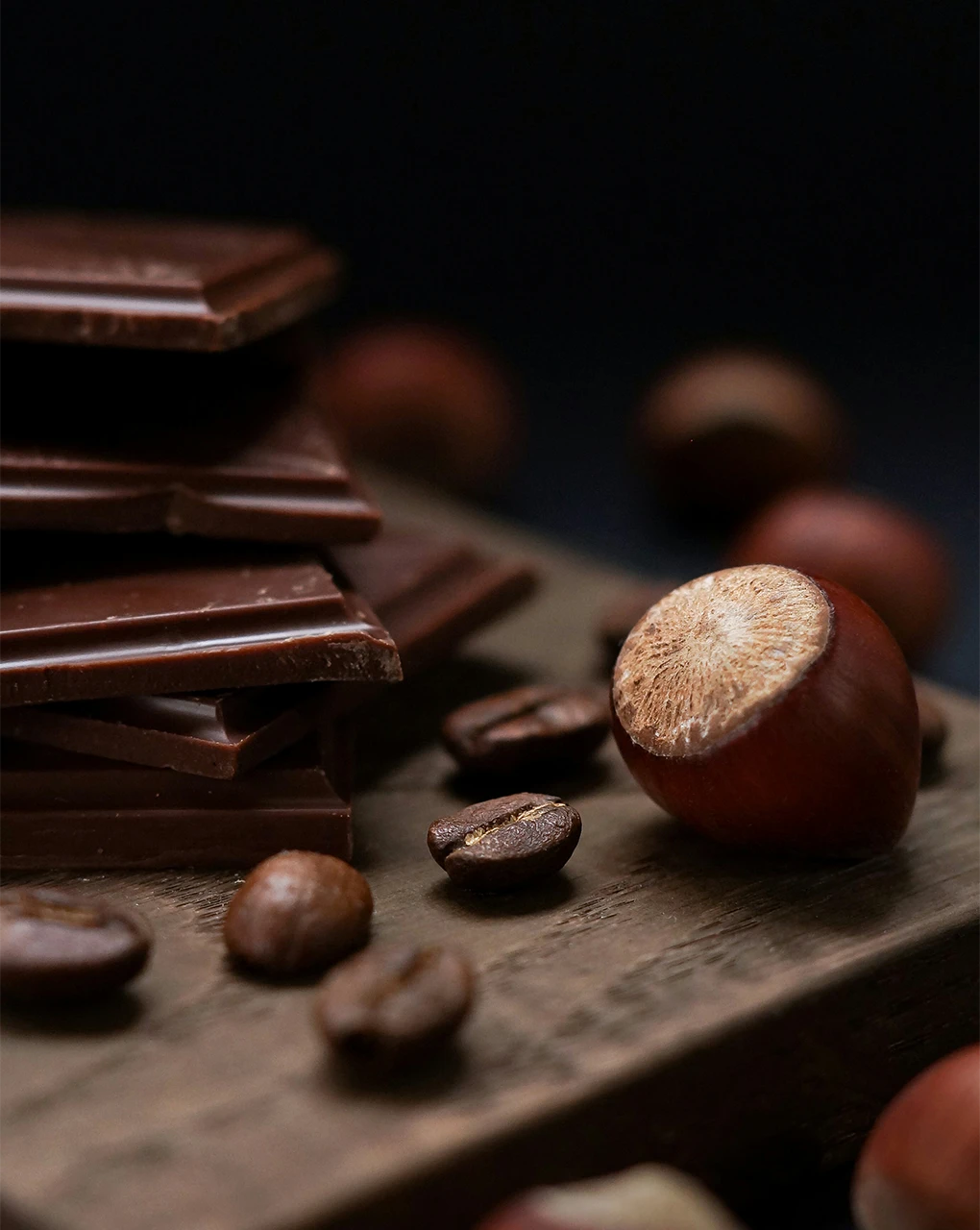 Chocolate with hazelnut