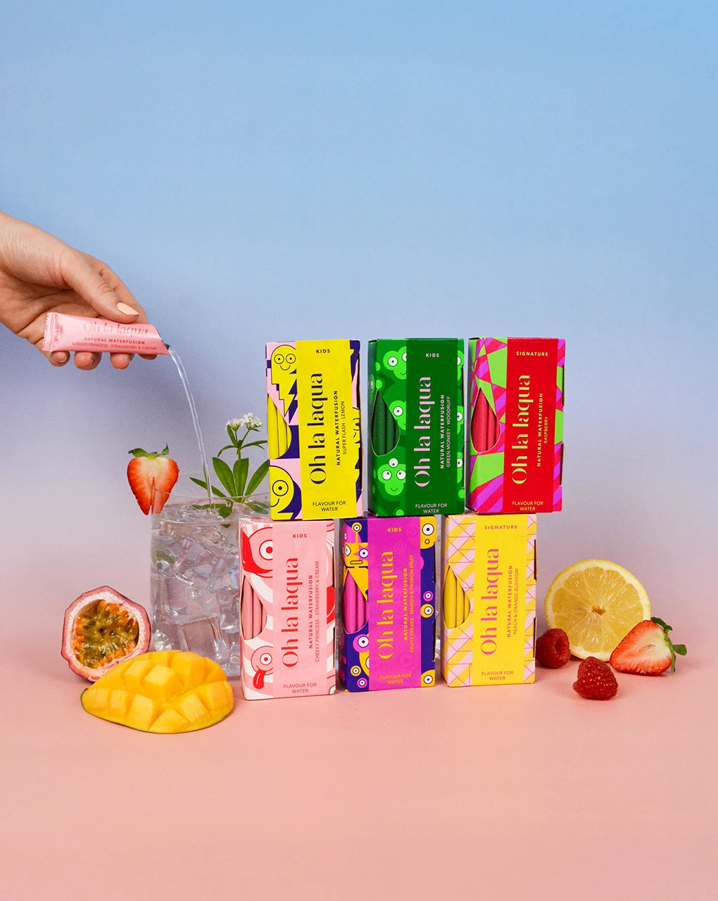 Flavored water for children - OH LA LAQUA Little Heroes