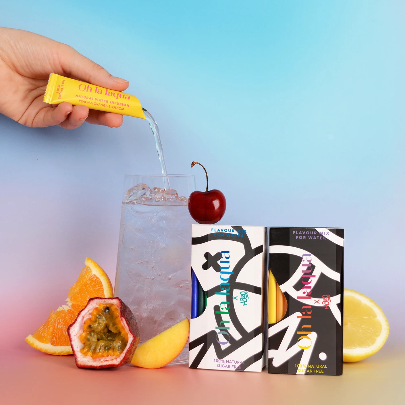 20 Sorten Wasser mit sanftem Geschmack: OH LA LAQUA Flavour Mix