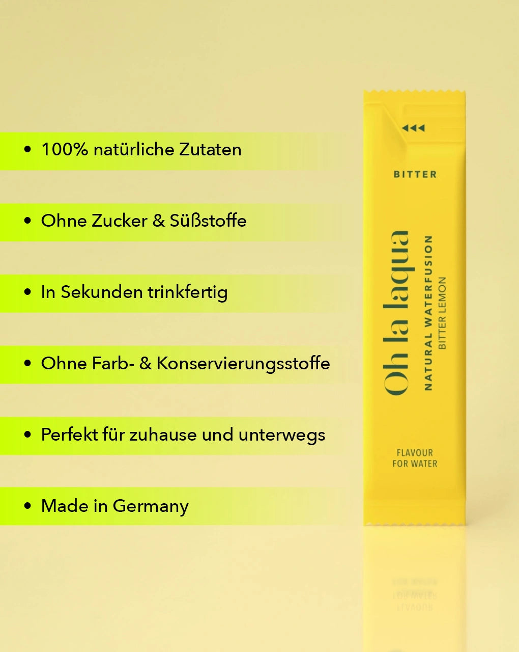 Zuckerfreies Getränkekonzentrat für Wasser mit Geschmack