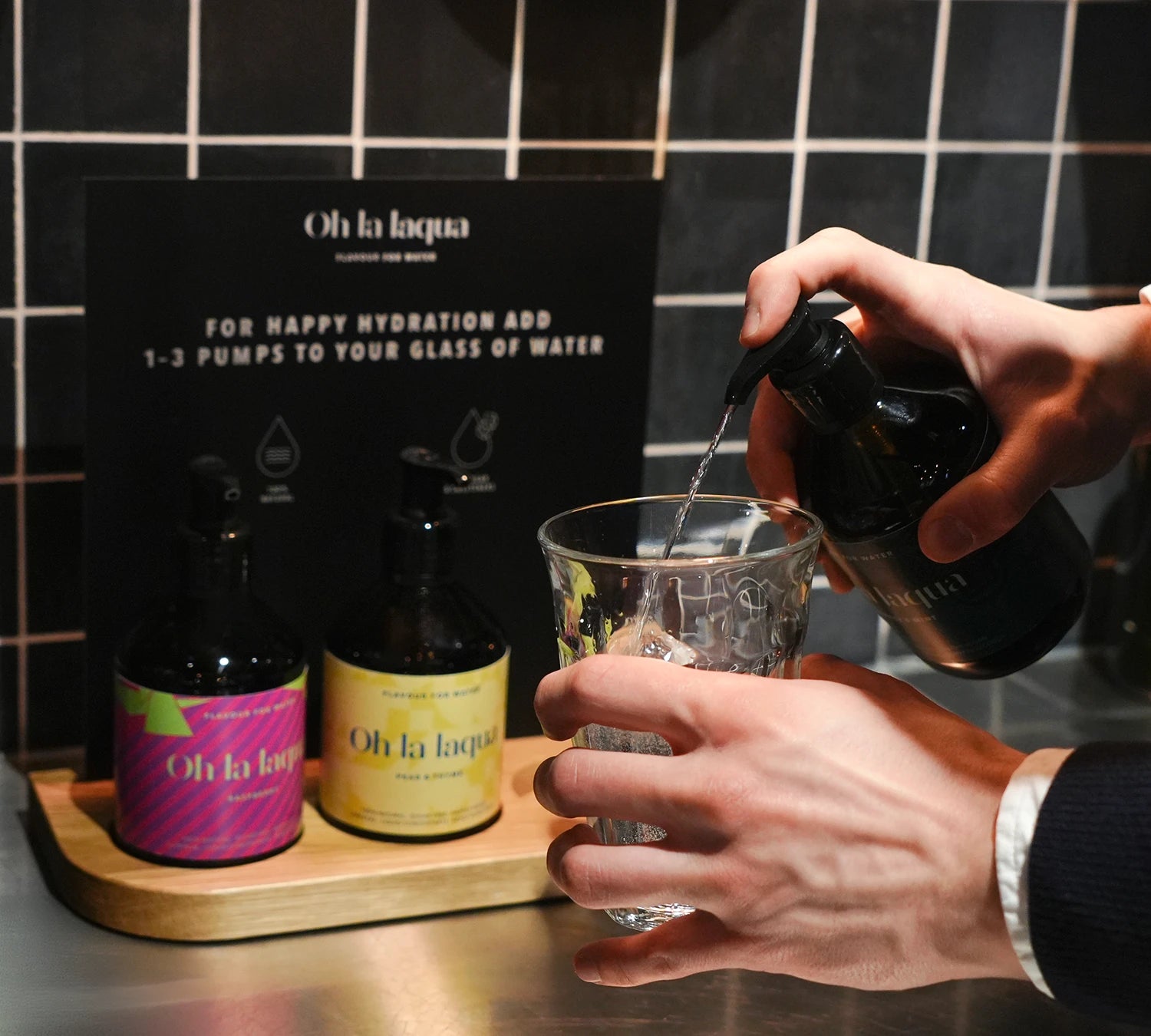 Liquid sugar-free beverage concentrate - How to use the dosing bottle