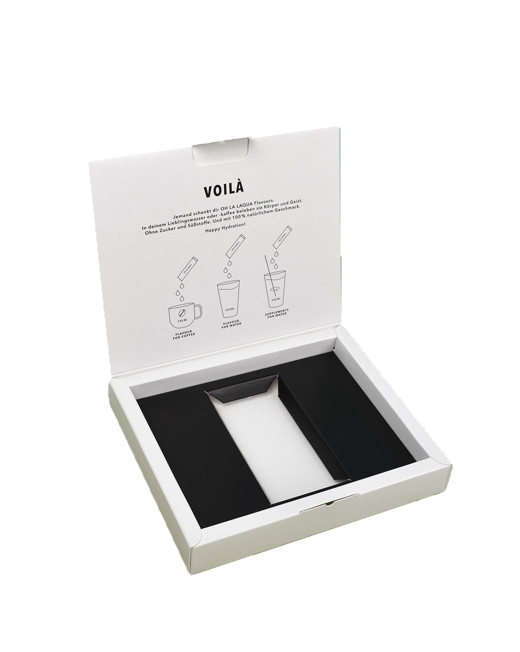 Empty gift box from OH LA LAQUA for 1 pack
