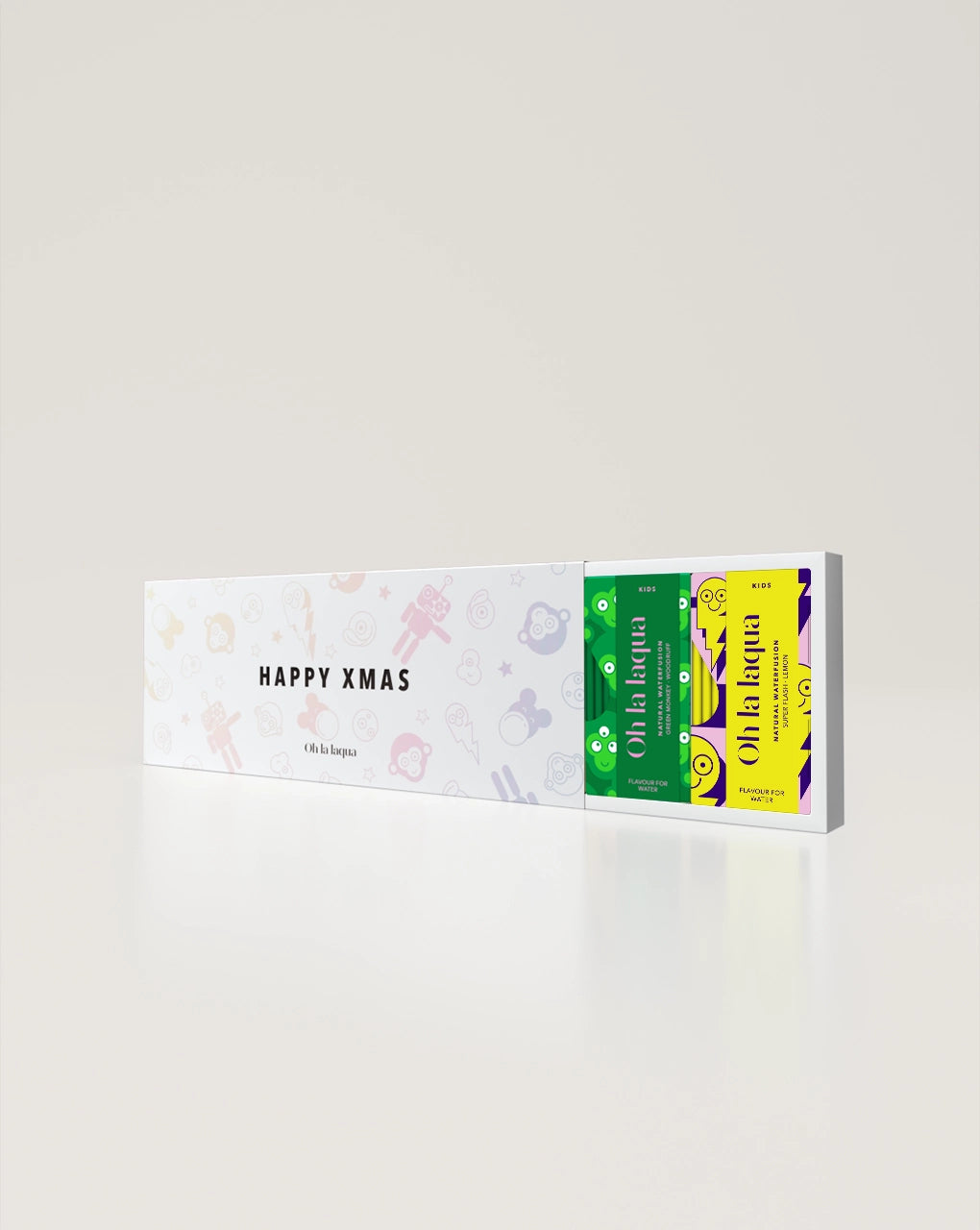 Weihnachtliche Geschenkbox für Kinder, befüllt
