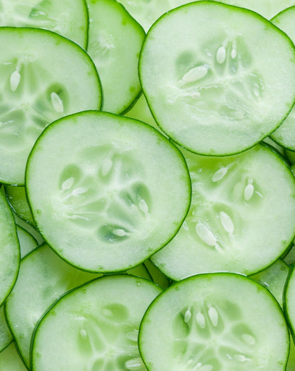 Sliced cucumber