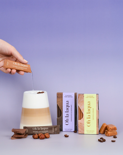 Kaffeesirup Schokolade &amp; Haselnuss / Kaffeesirup Toffee &amp; Sahne