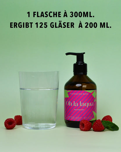 OH LA LAQUA Himbeer - Getränkekonzentrat in 300ml Pumpflasche