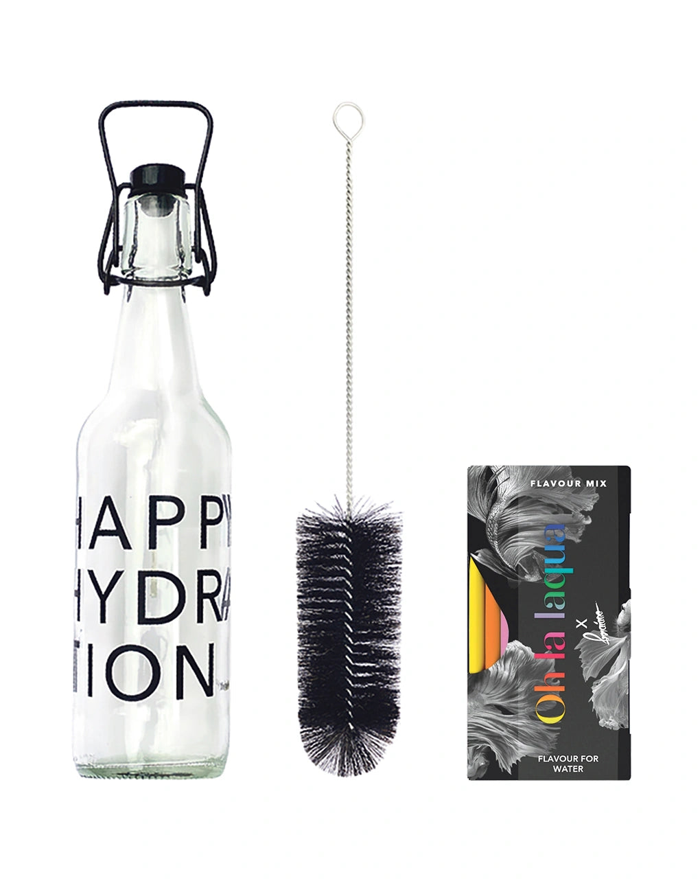 Starter-Set ♦ Infused Water: Probierpackung mit Trinkflasche Starter-Set ♦ Infused Water: Probierpackung mit Trinkflasche