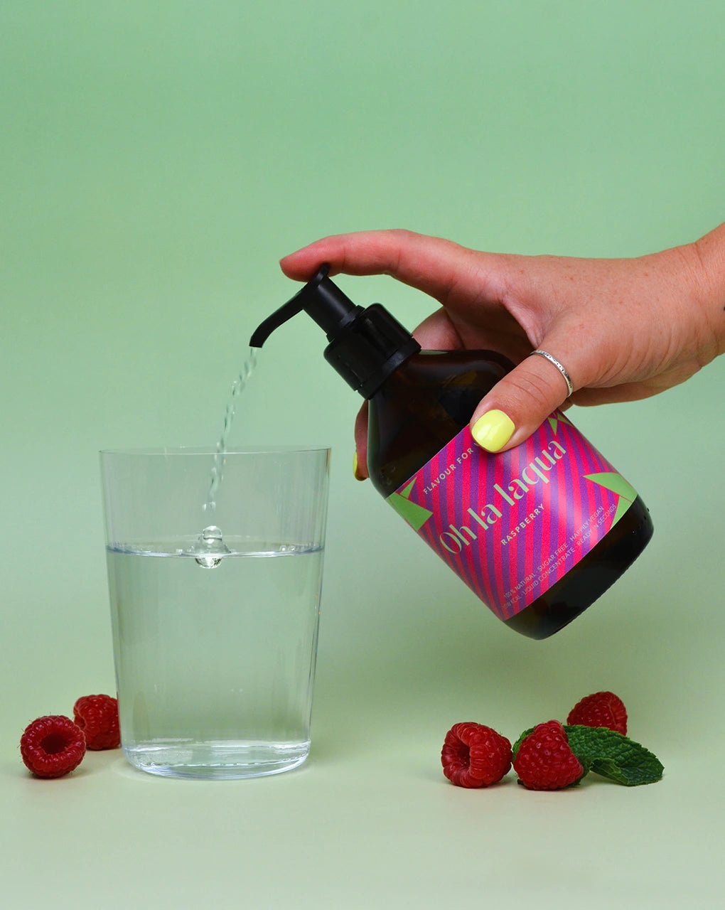 Wasser mit Geschmack - Himbeere –Pumpspender von OH LA LAQUA 