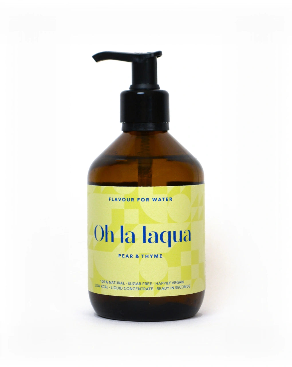 Sirup Pumpspender – OH LA LAQUA Birne & Thymian – zuckerfreies Aroma für Wasser