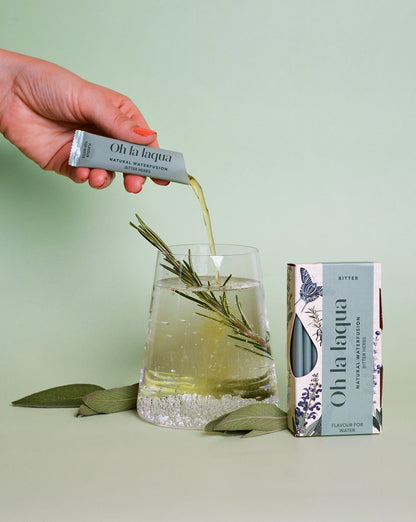 Wasser mit Geschmack: OH LA LAQUA Bitter Herbs (Anwendung)
