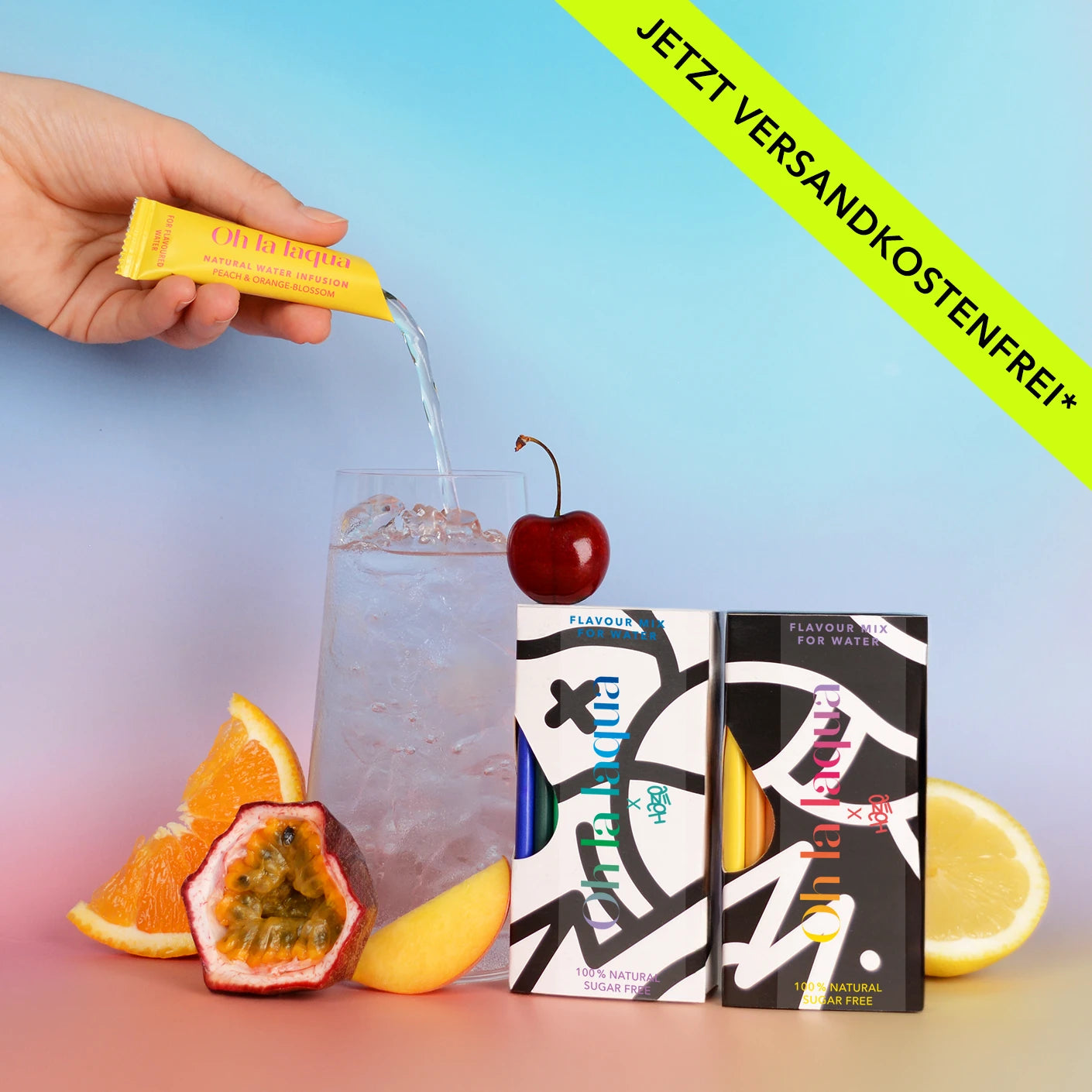 20 Sorten Wasser mit sanftem Geschmack: OH LA LAQUA Flavour Mix