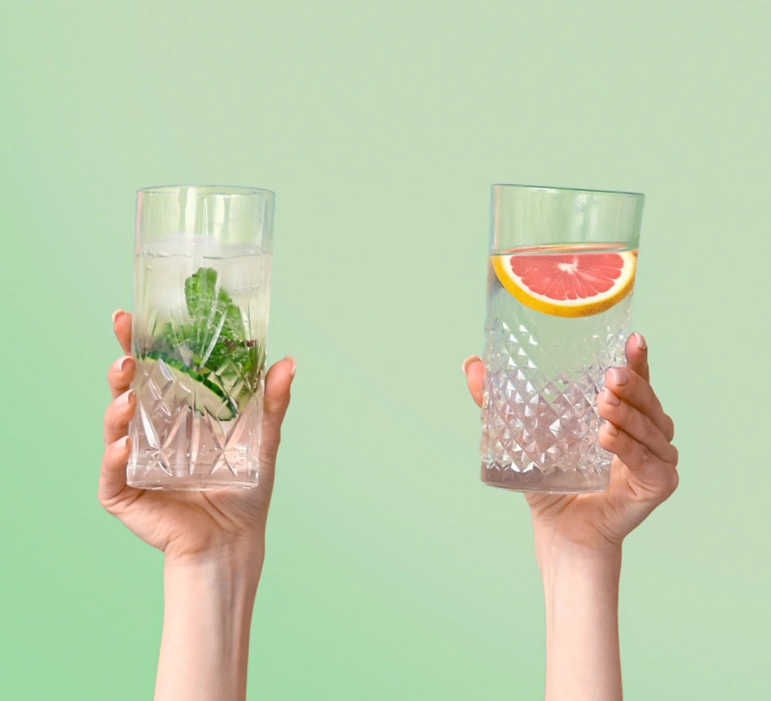 Wasserglas mit Infused Water